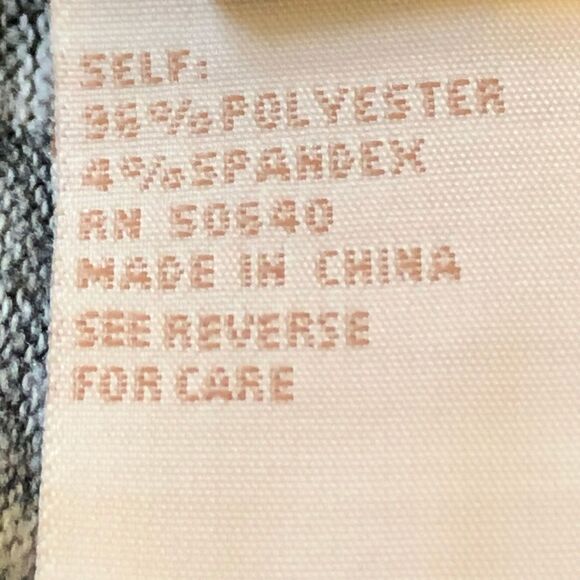 Jonathan Martin Gray Black Sheath Dress Sleeveless Zip - Picture 7 of 8